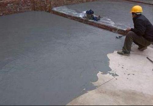 JS防水涂料施工現(xiàn)場(chǎng)